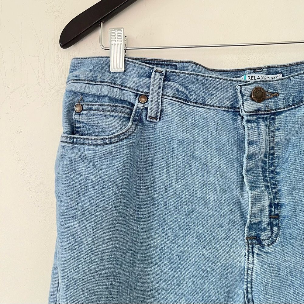 Lee Y2K Light Wash Relaxed Straight Leg Jeans Size 12 - Picture 9 of 10